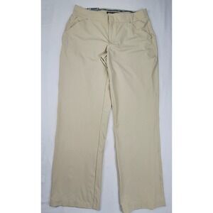 Under Armour Performance Relaxed Fit Pants Womens 8 Khaki Tan Golf NEW